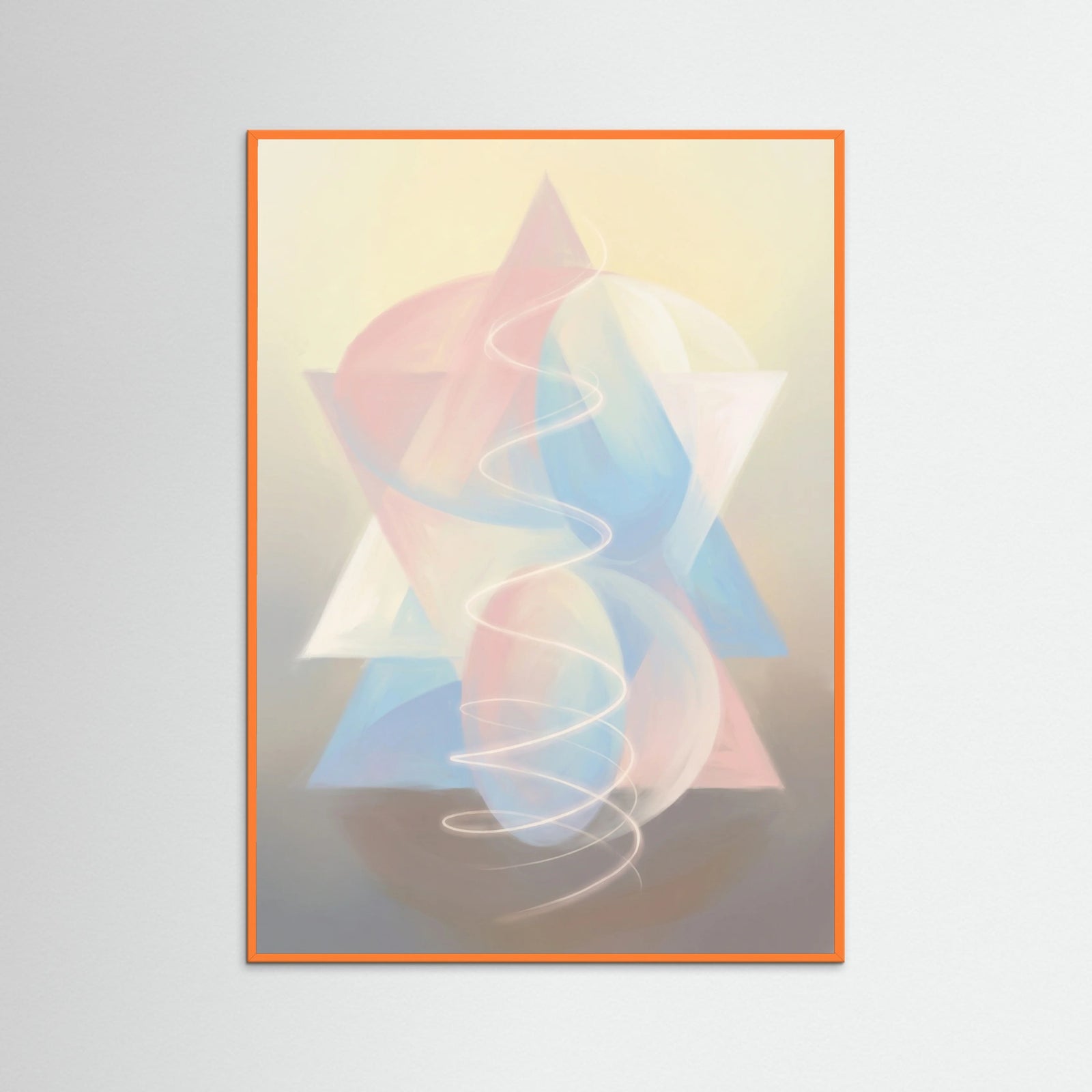 Orange Wood Cosmic Embrace