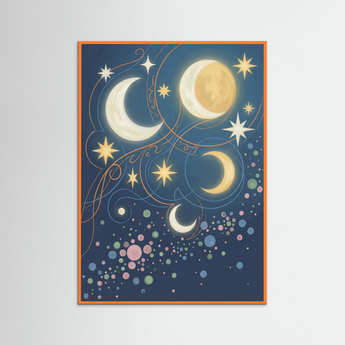 Orange Wood Cosmic Floral Cycles