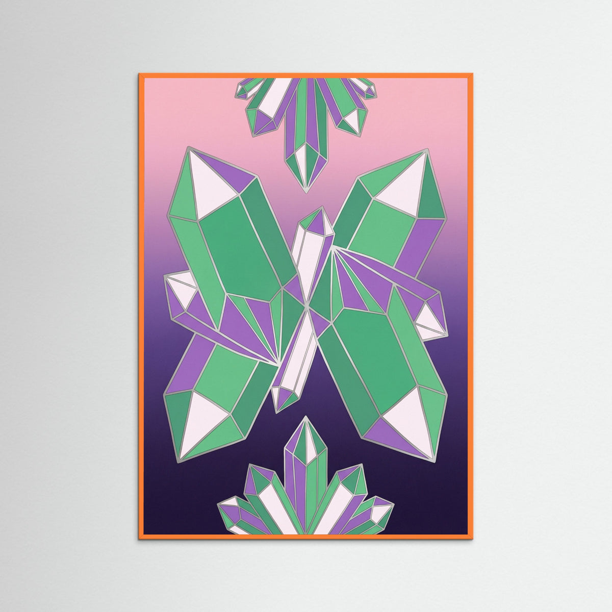 Orange Wood Cosmic Harmony