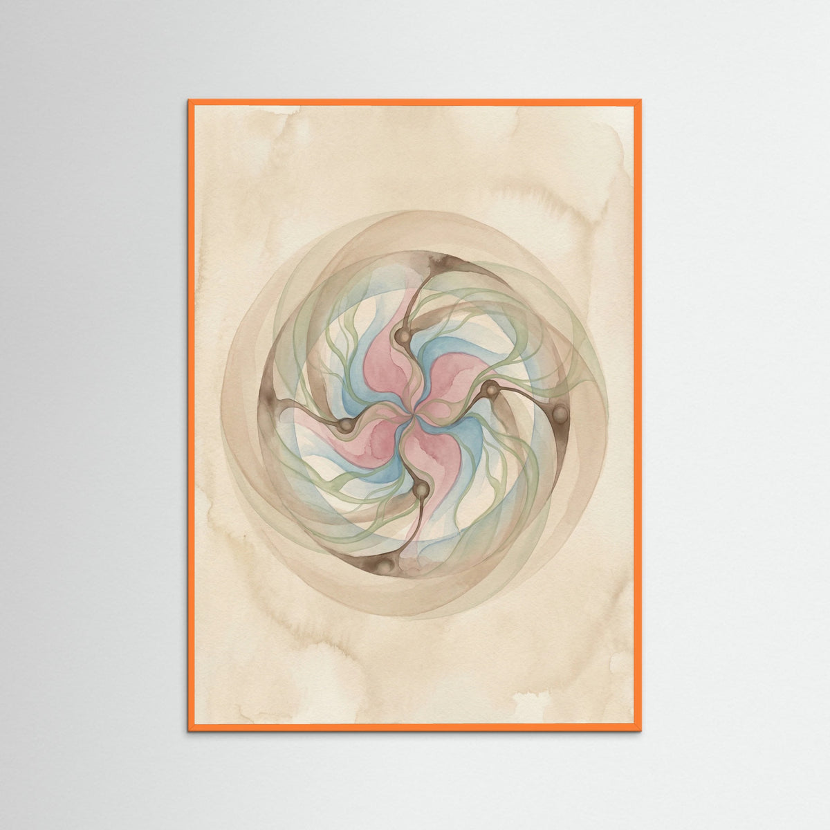 Orange Wood Cosmic Organic Evolution