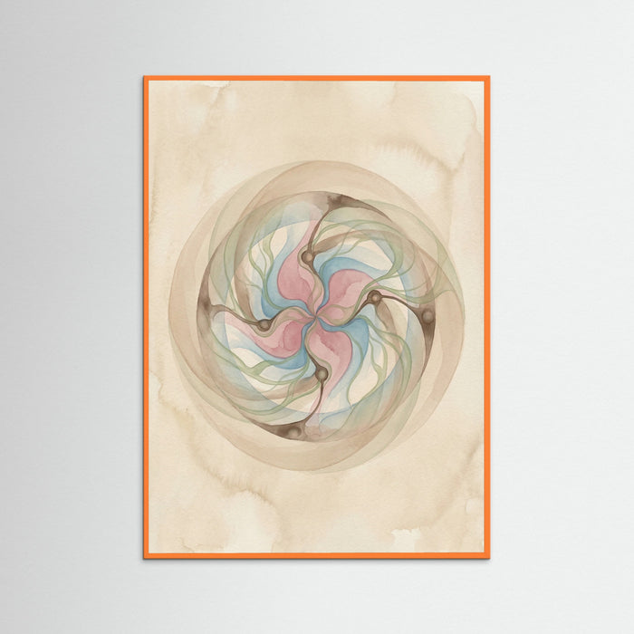 Orange Wood Cosmic Organic Evolution