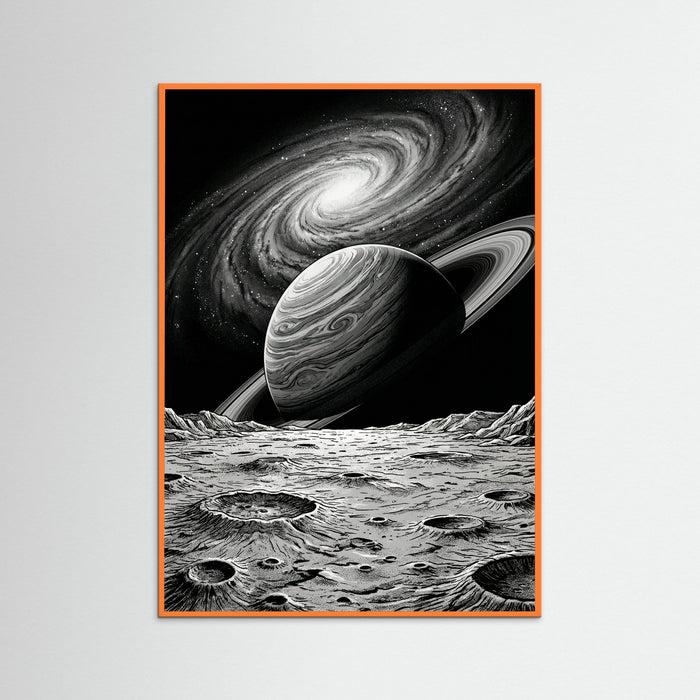Orange Wood Cosmic Vista