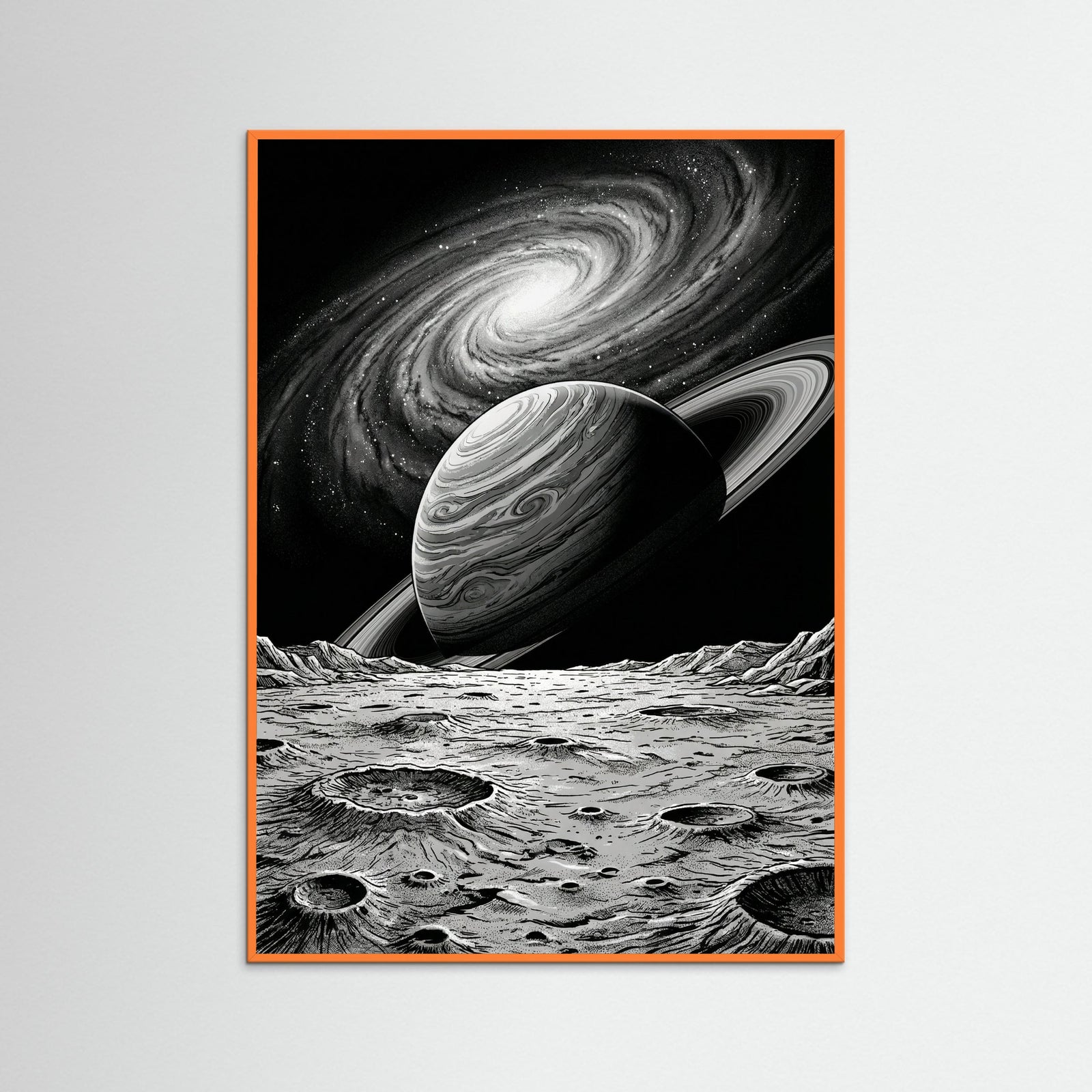 Orange Wood Cosmic Vista