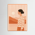Orange Wood Cotton Cocoon