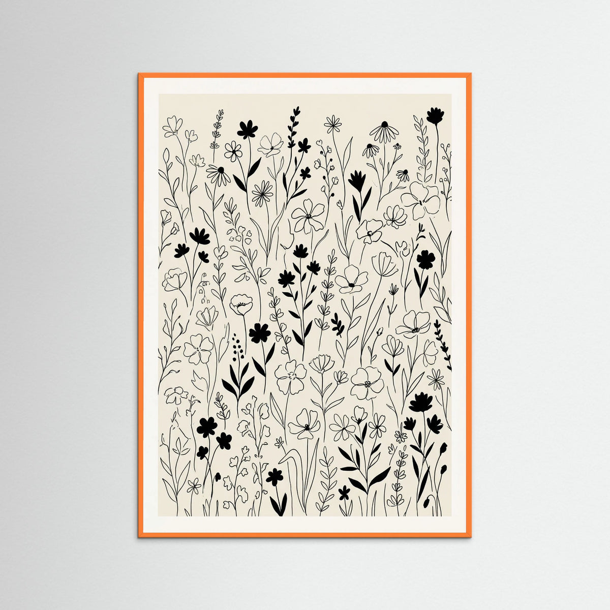 Orange Wood Counting Sheep