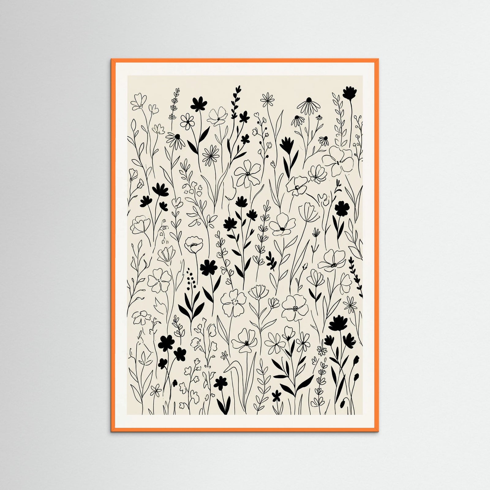 Orange Wood Counting Sheep