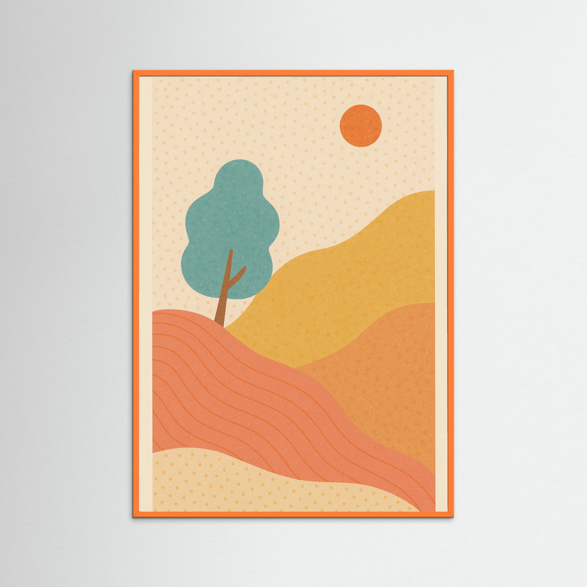 Orange Wood Cozy Affection