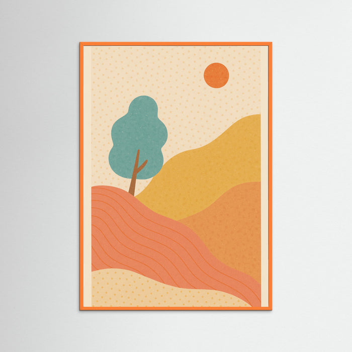 Orange Wood Cozy Affection