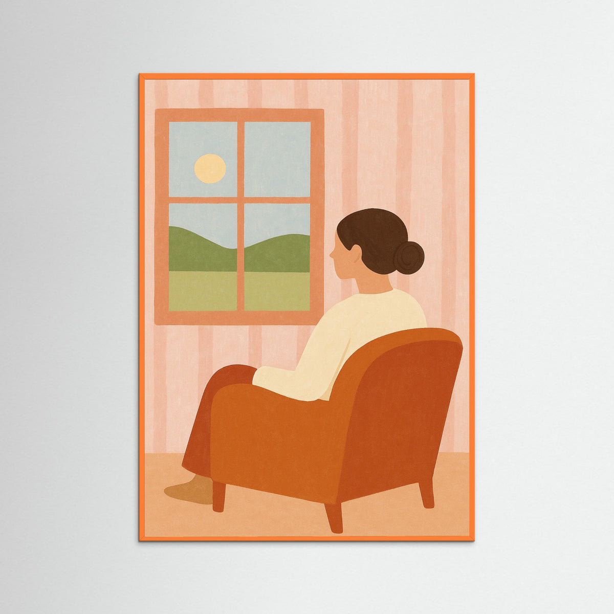Orange Wood Cozy Cocoon