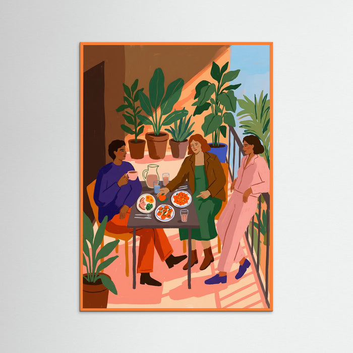 Orange Wood Cozy Gathering