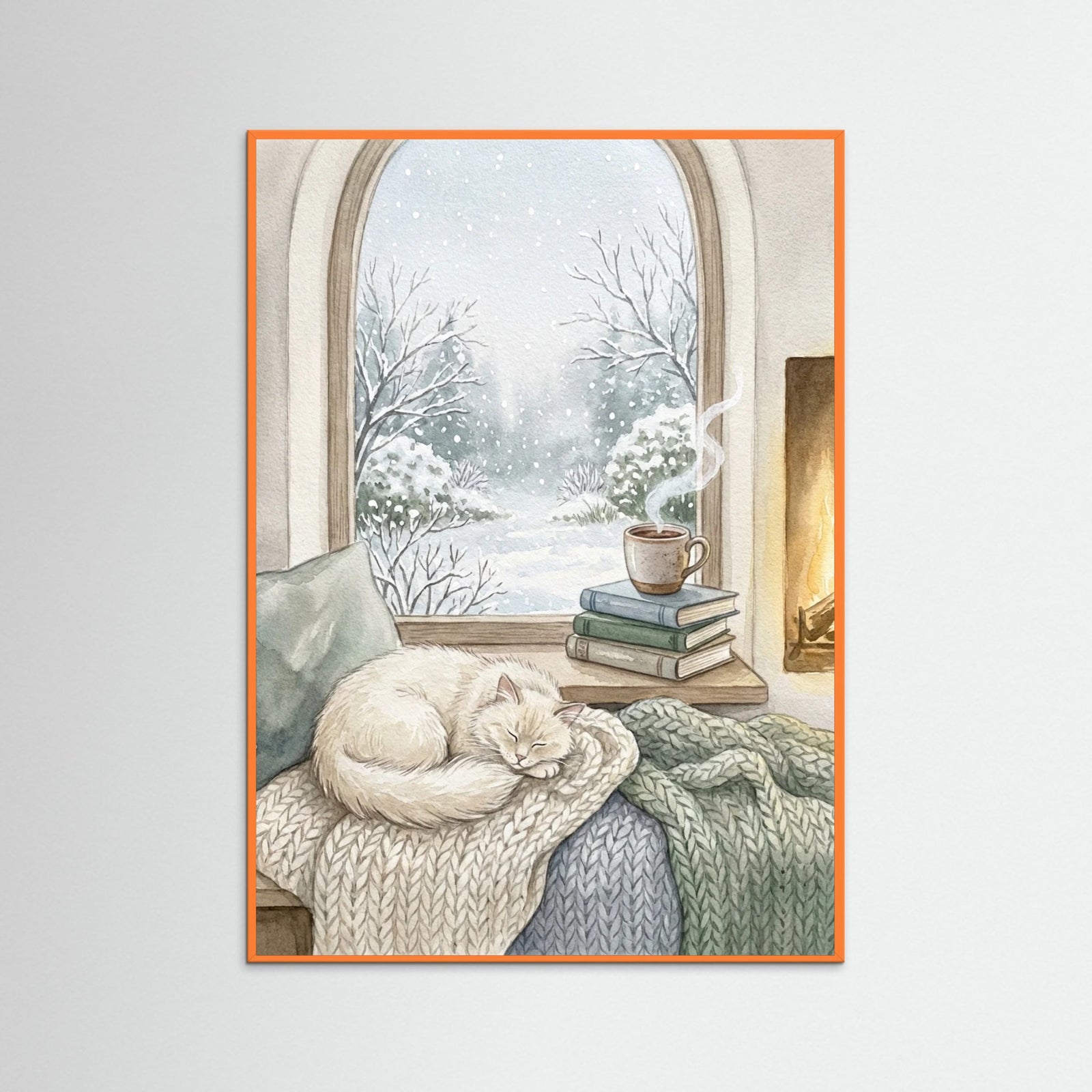 Orange Wood Cozy Winter View
