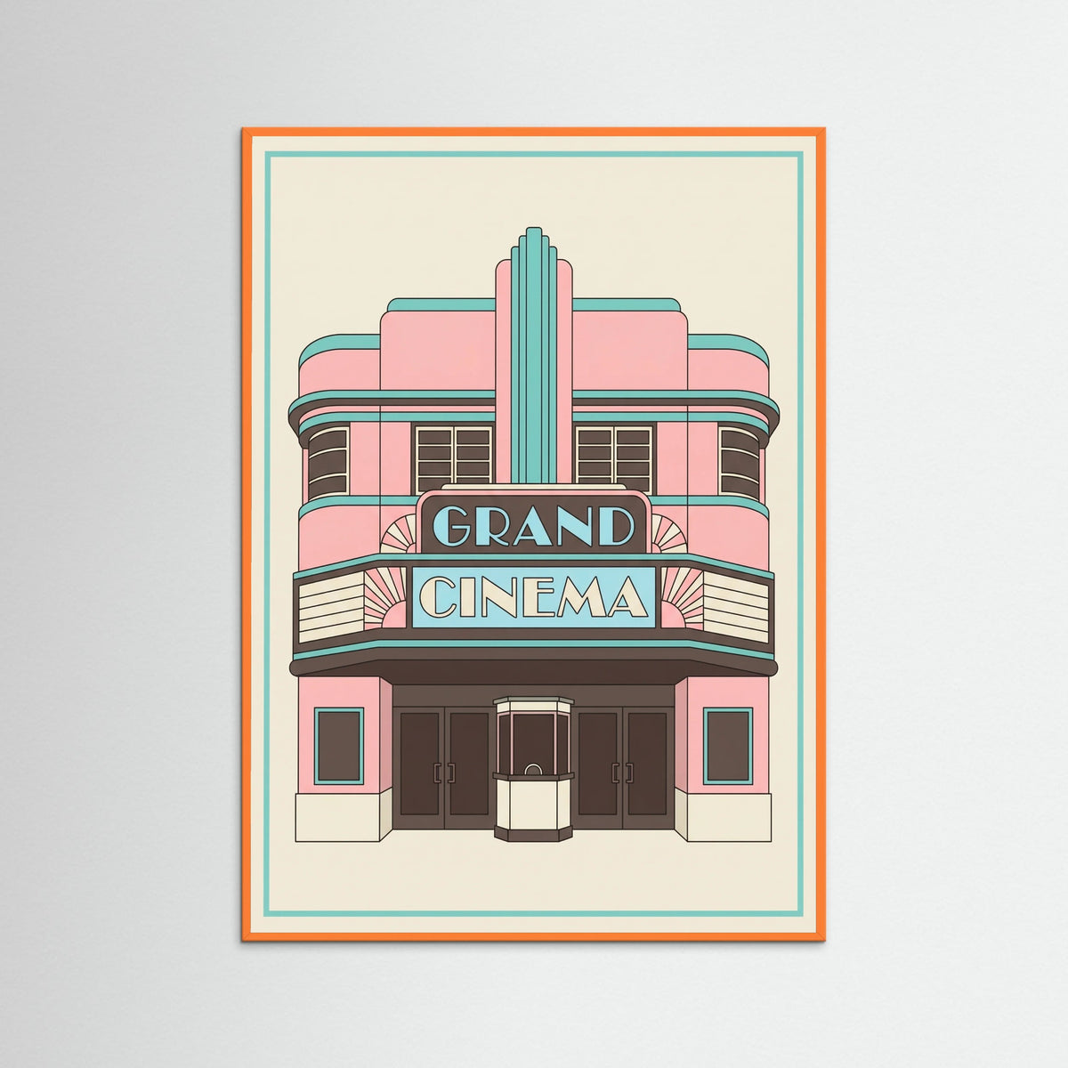 Orange Wood Crescent Facade