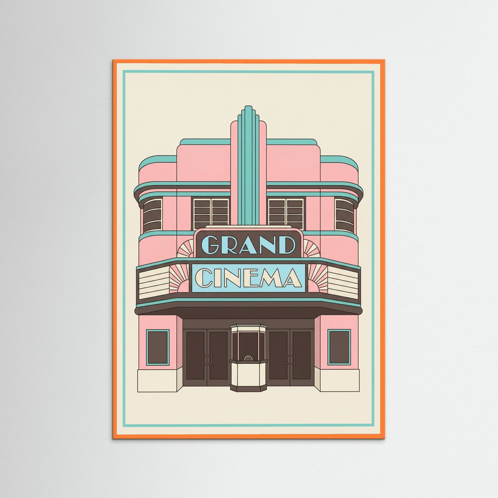 Orange Wood Crescent Facade