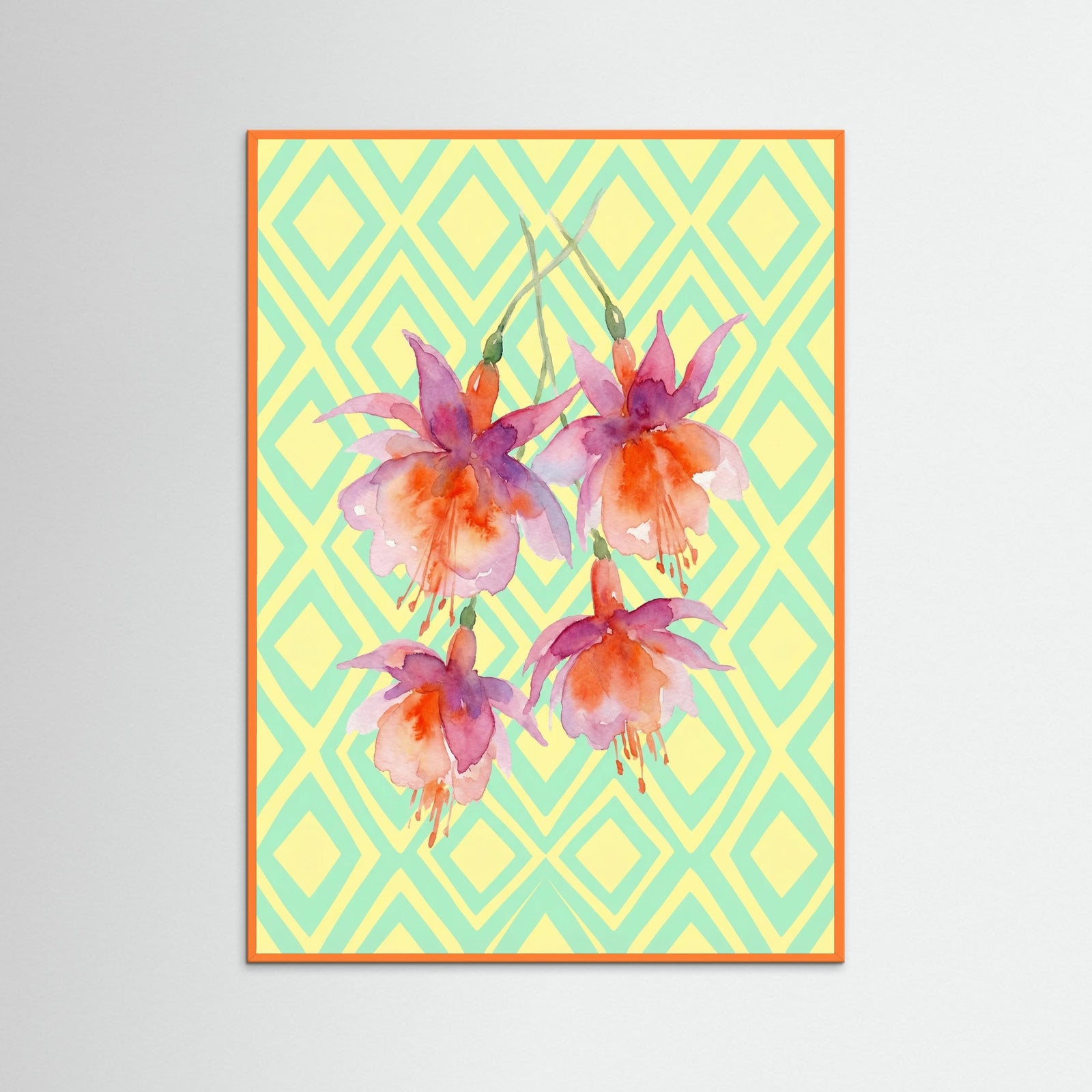 Orange Wood Crimson Bloom Checkers