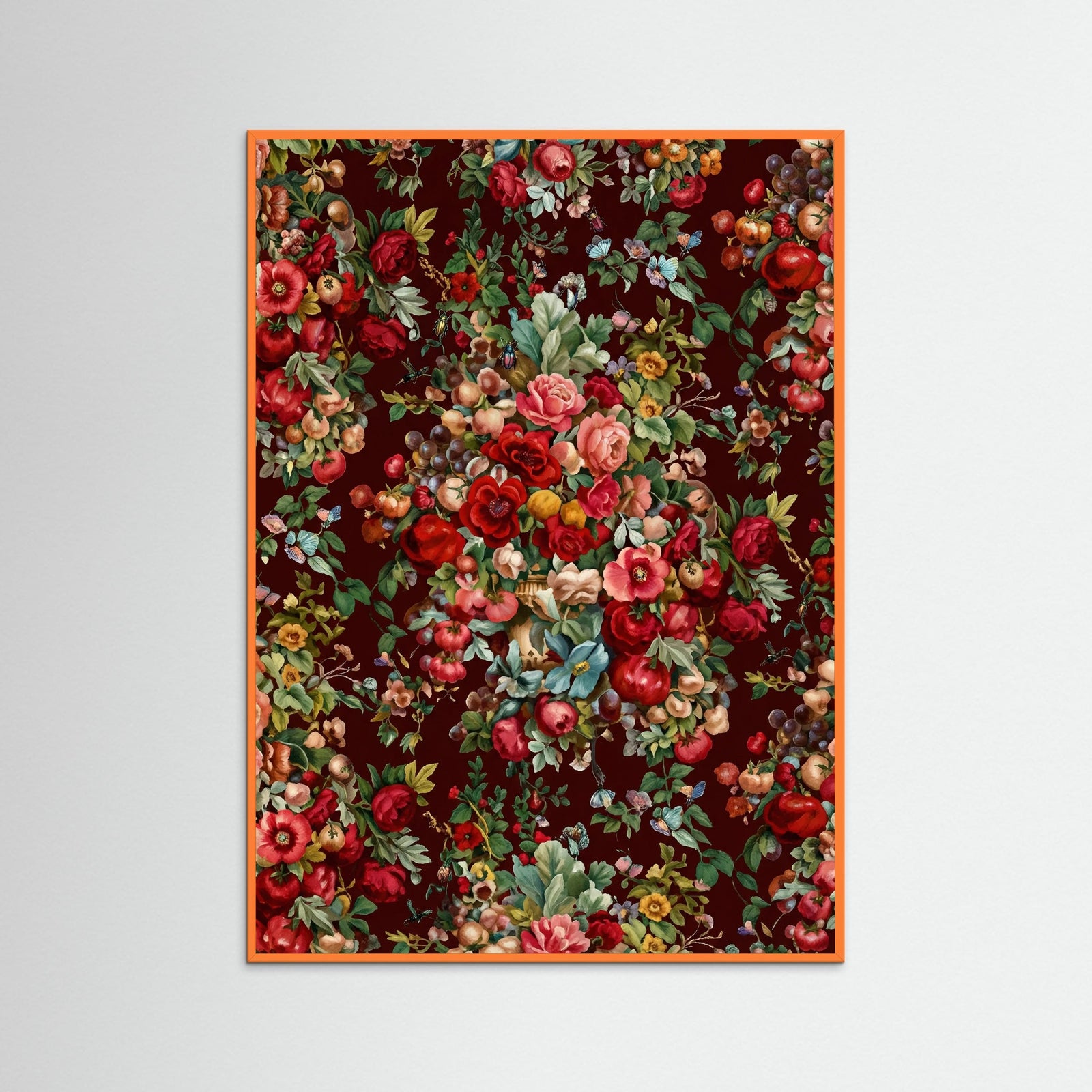 Orange Wood Crimson Bloom