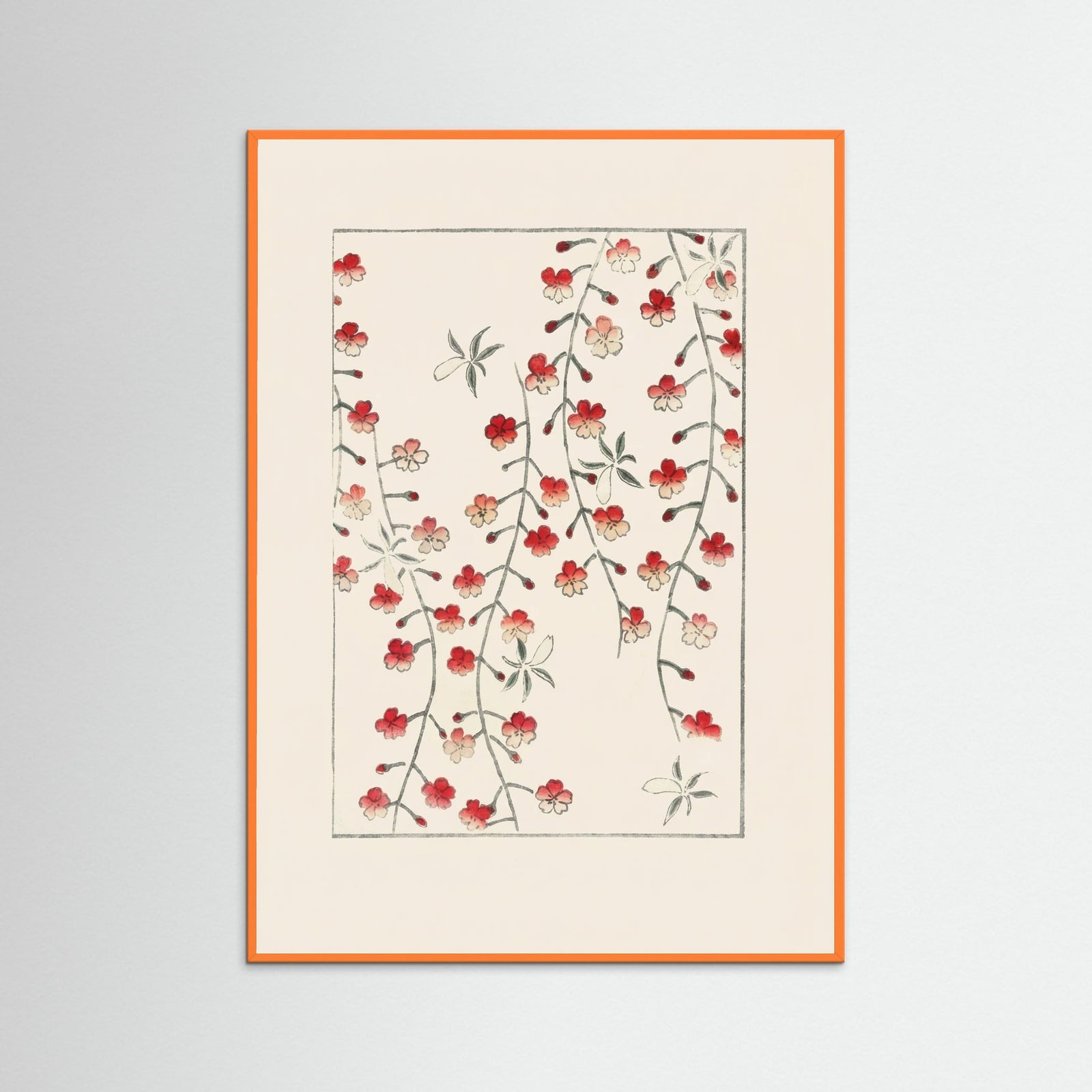 Orange Wood Crimson Botanical Cascade