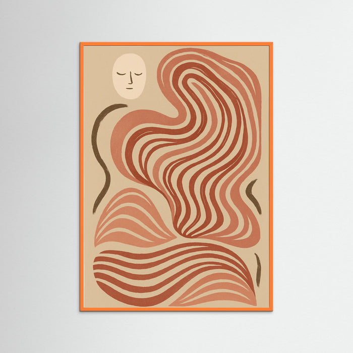 Orange Wood Crimson Curves