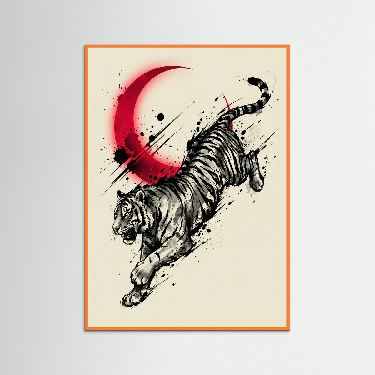 Orange Wood Crimson Dragon Blade