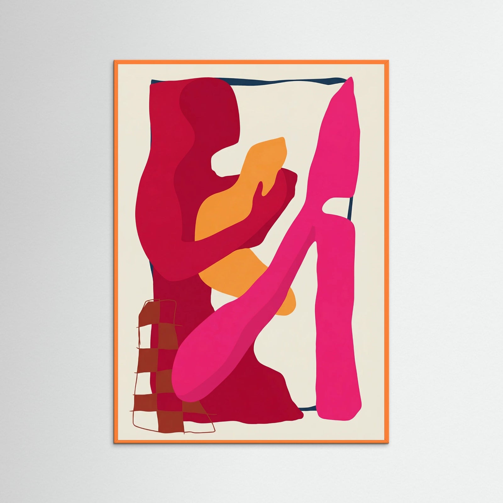 Orange Wood Crimson Embrace