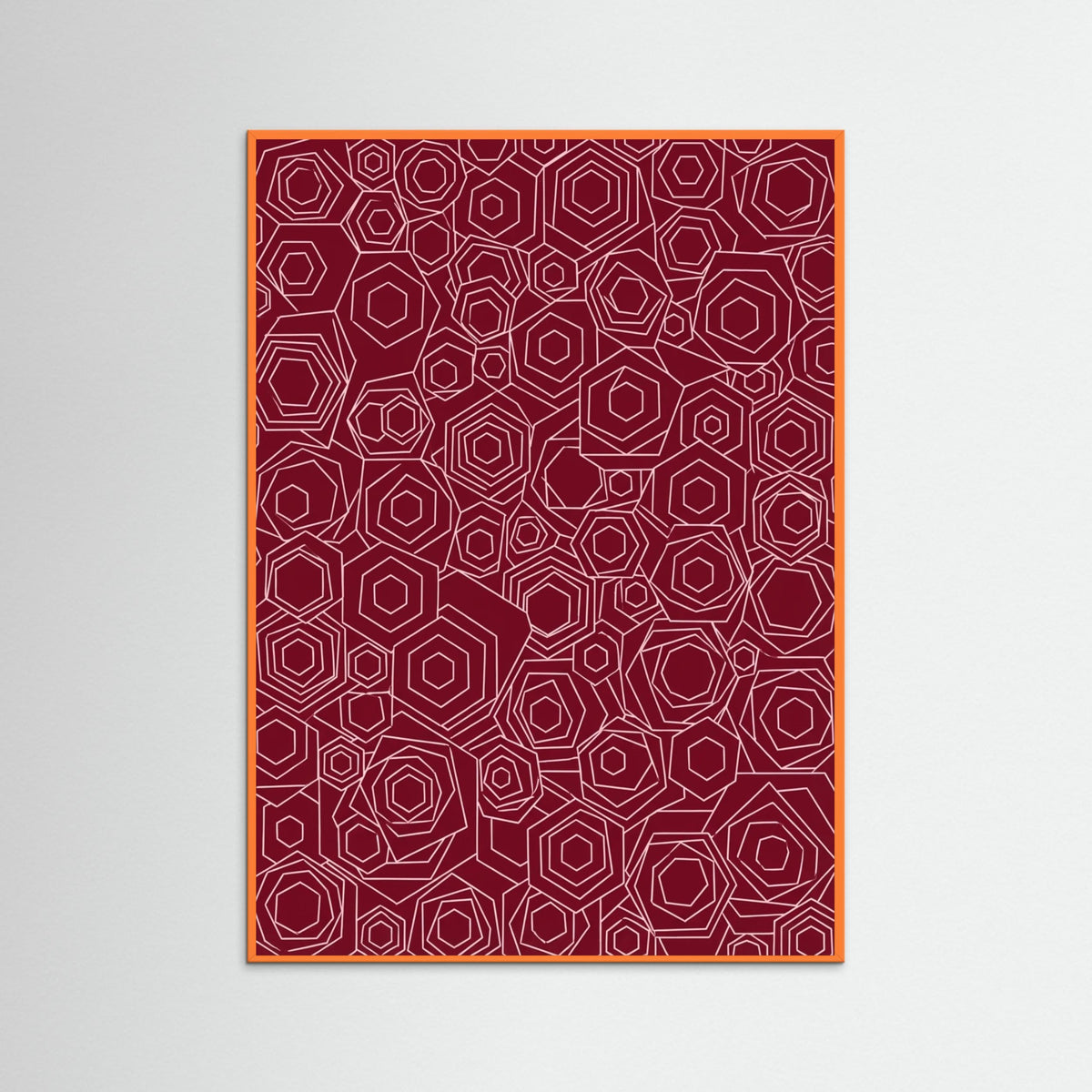 Orange Wood Crimson Entanglement