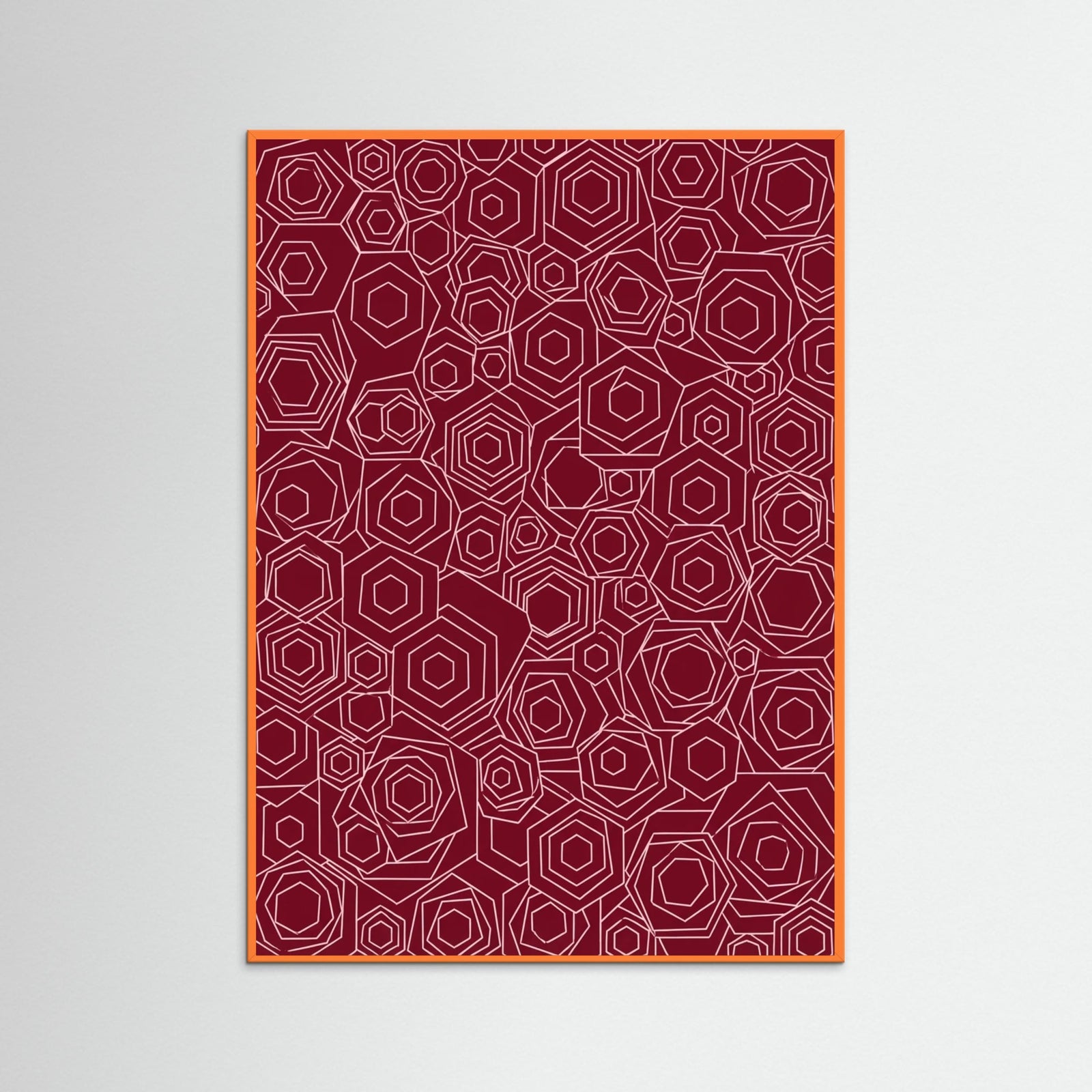 Orange Wood Crimson Entanglement