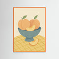 Orange Wood Crimson Floral Display