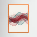 Orange Wood Crimson Flow