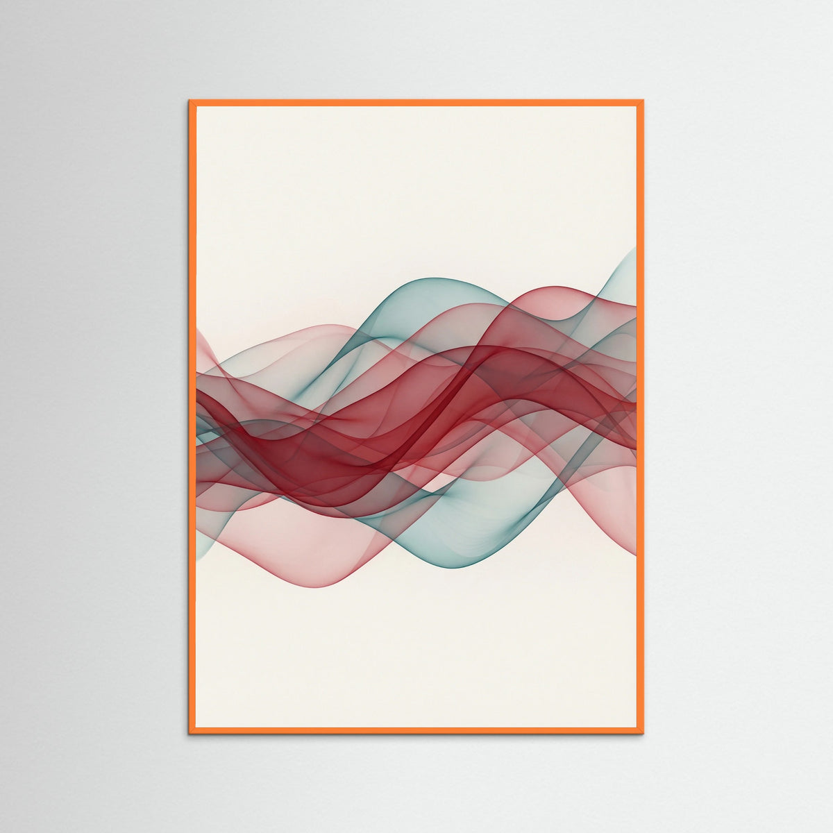 Orange Wood Crimson Flow