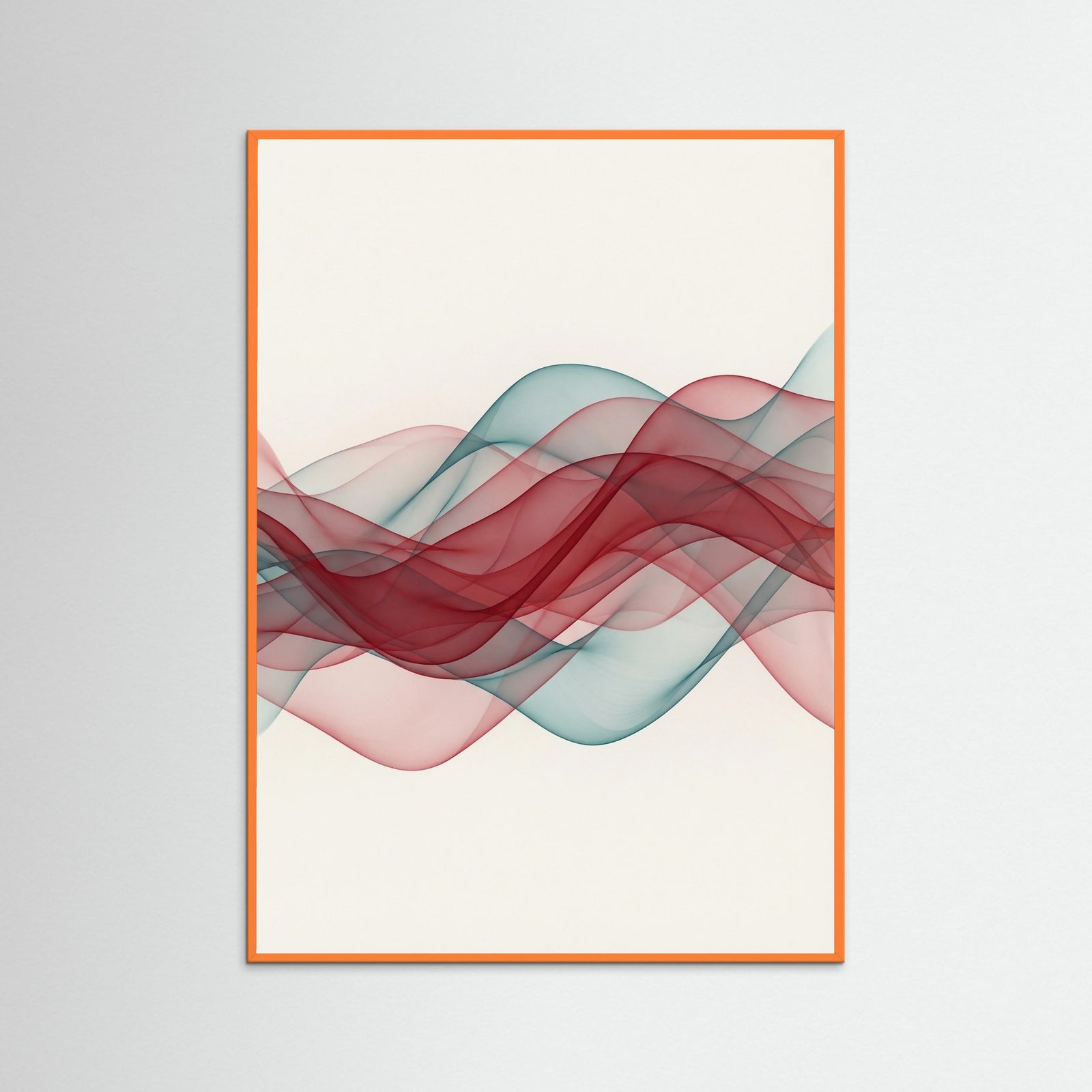 Orange Wood Crimson Flow