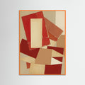 Orange Wood Crimson Geometry