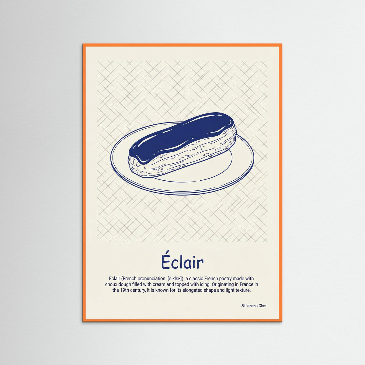 Orange Wood Croissant Blueprint