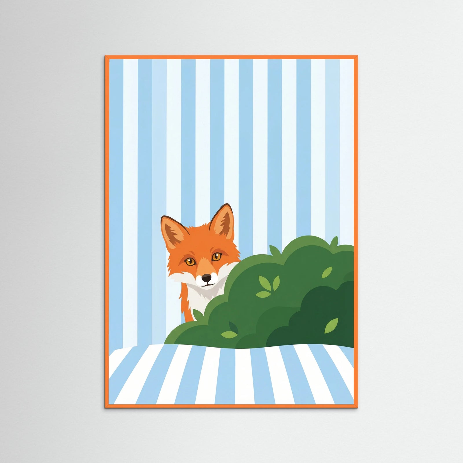 Orange Wood Curious Cat