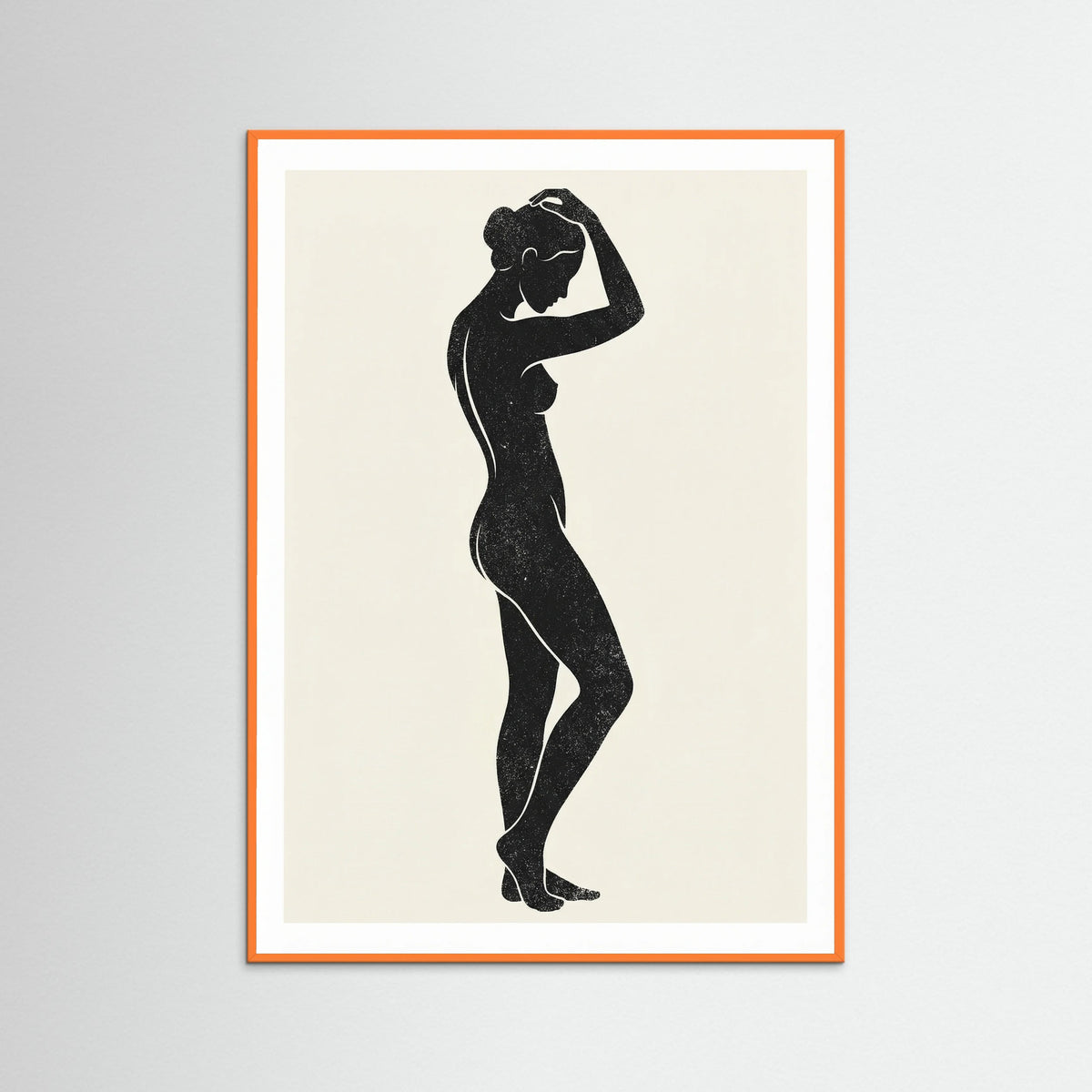 Orange Wood Curled Embrace