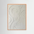 Orange Wood Curved Relief