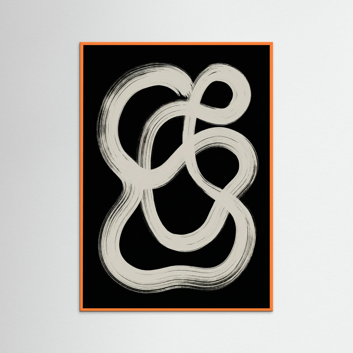 Orange Wood Curved Rhythm