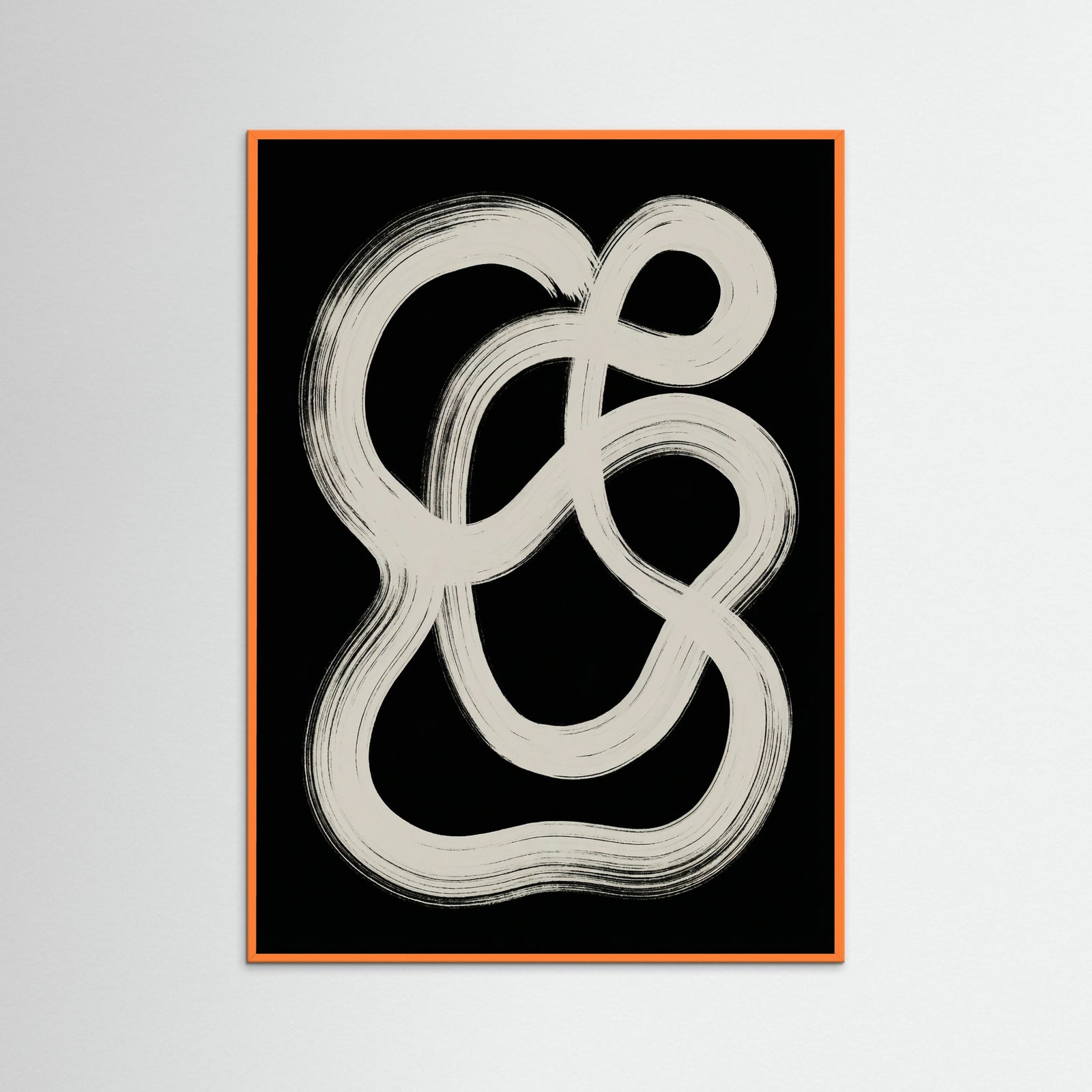 Orange Wood Curved Rhythm