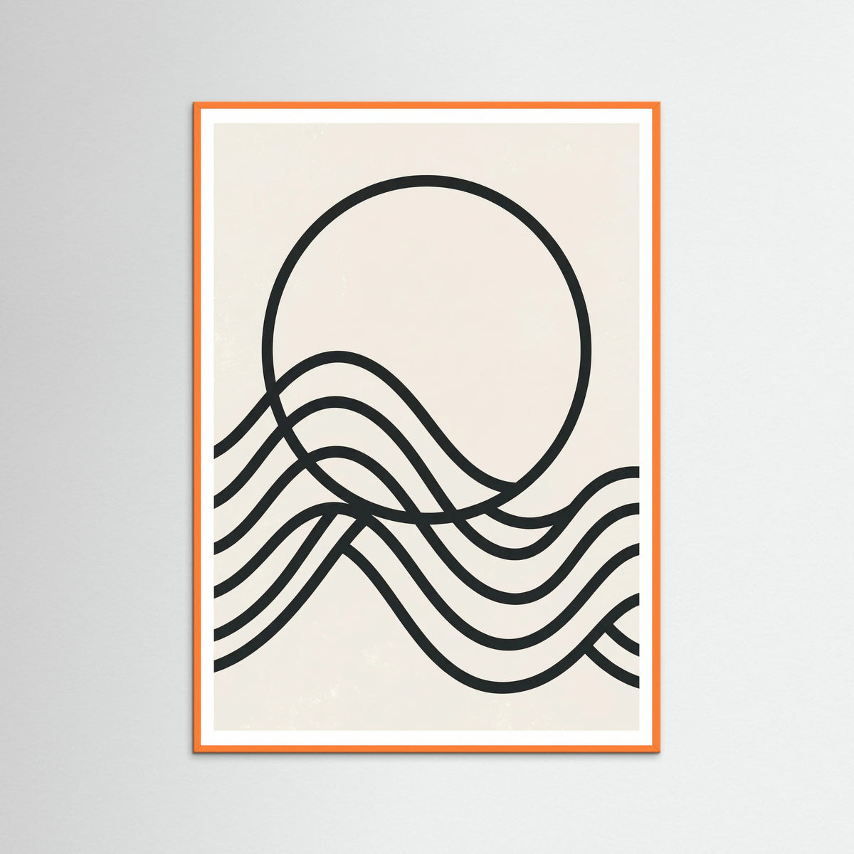 Orange Wood Curved Rhythms