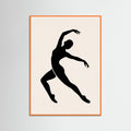 Orange Wood Cut out Figure