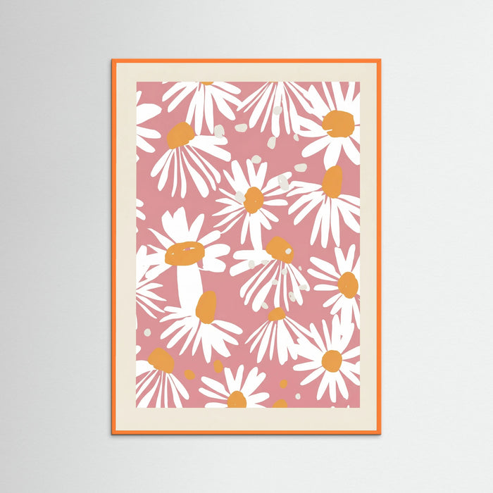 Orange Wood Daisy Field Bloom