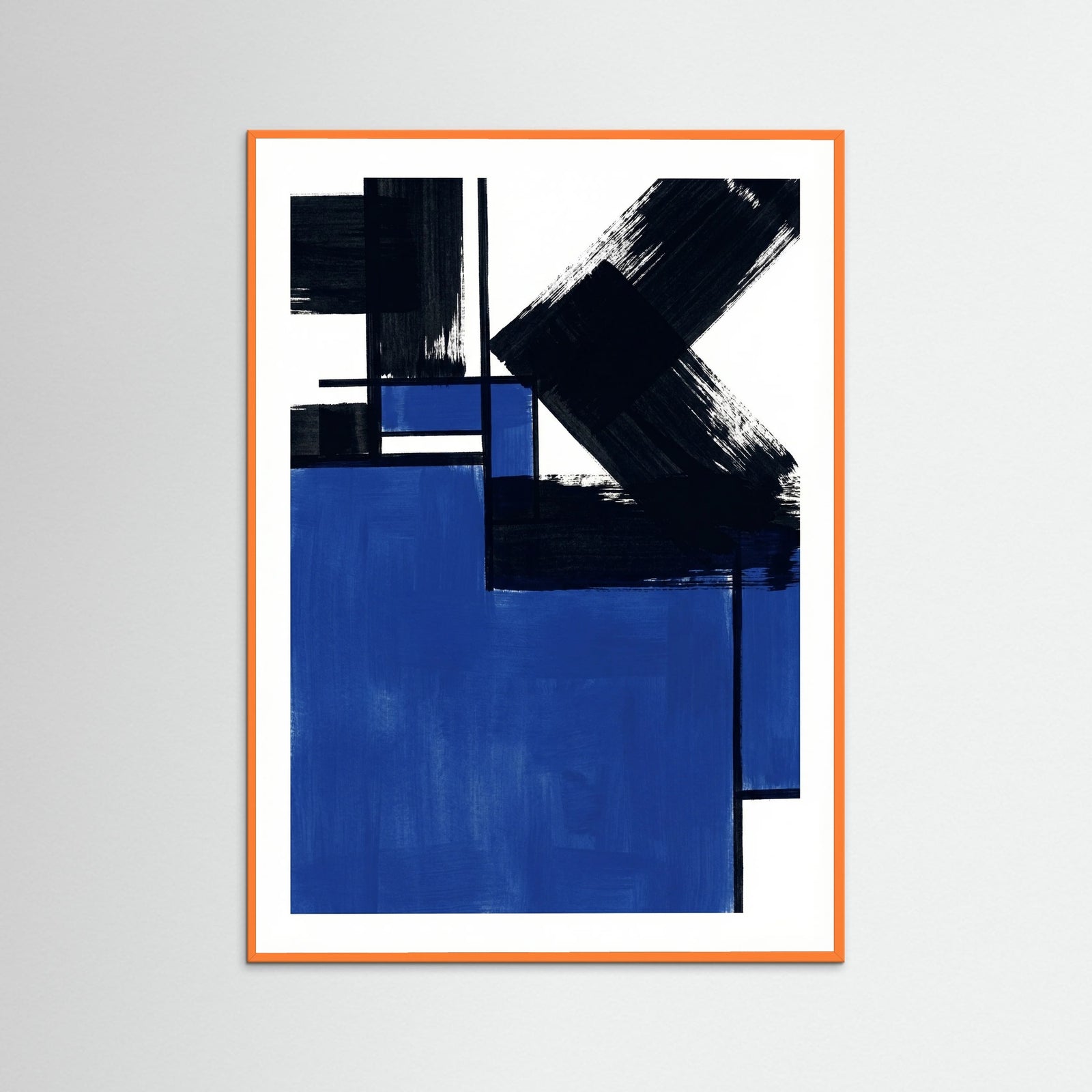 Orange Wood Dakar Abstract Rhythm