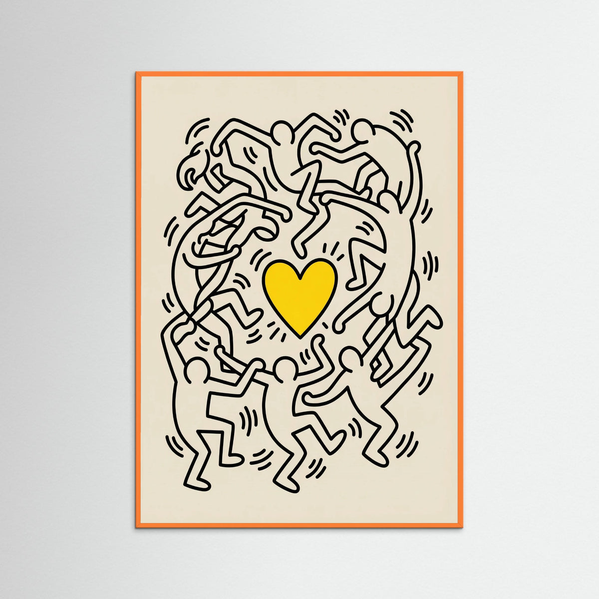Orange Wood Dancing Daisy Bloom