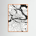 Orange Wood Danish Cityscape
