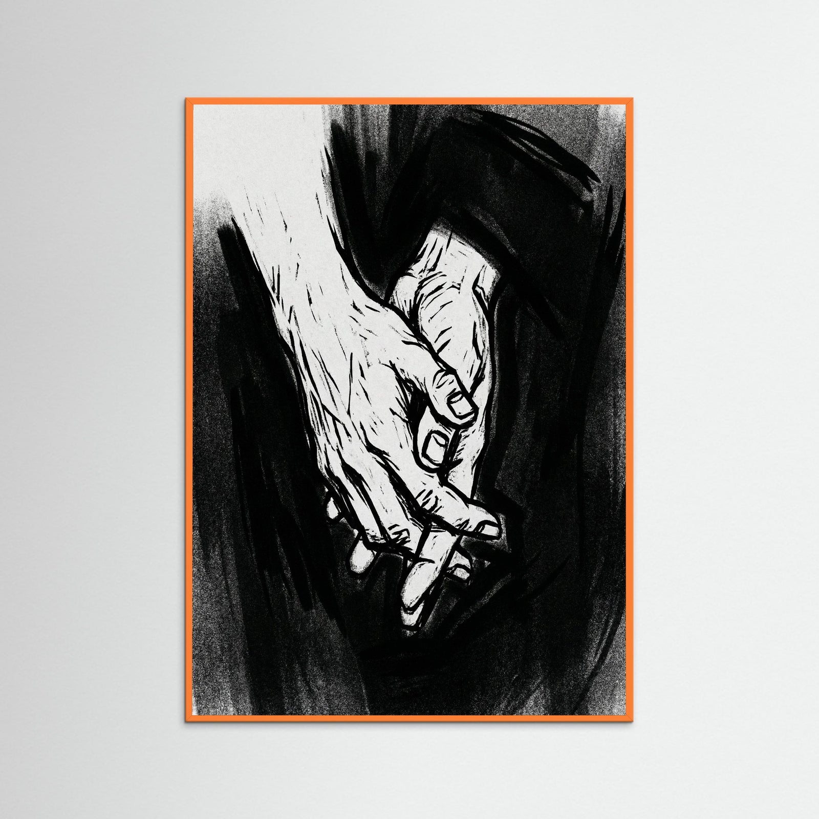 Orange Wood Dark Embrace