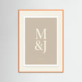Orange Wood Date Elegance