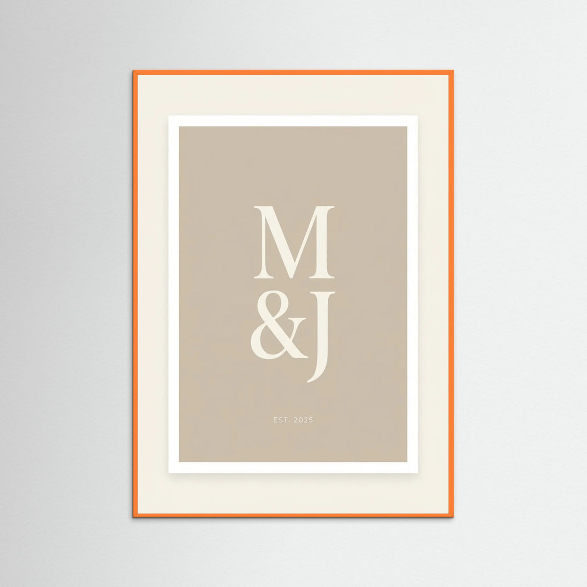 Orange Wood Date Elegance