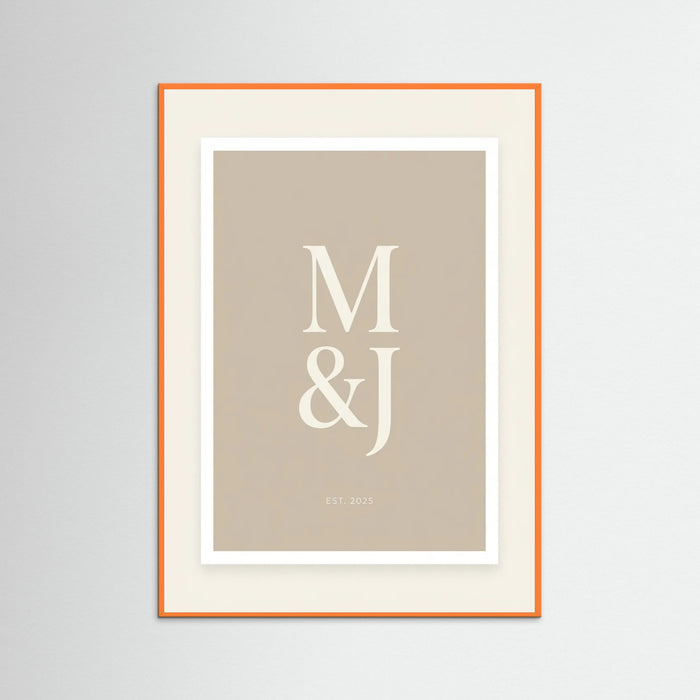 Orange Wood Date Elegance