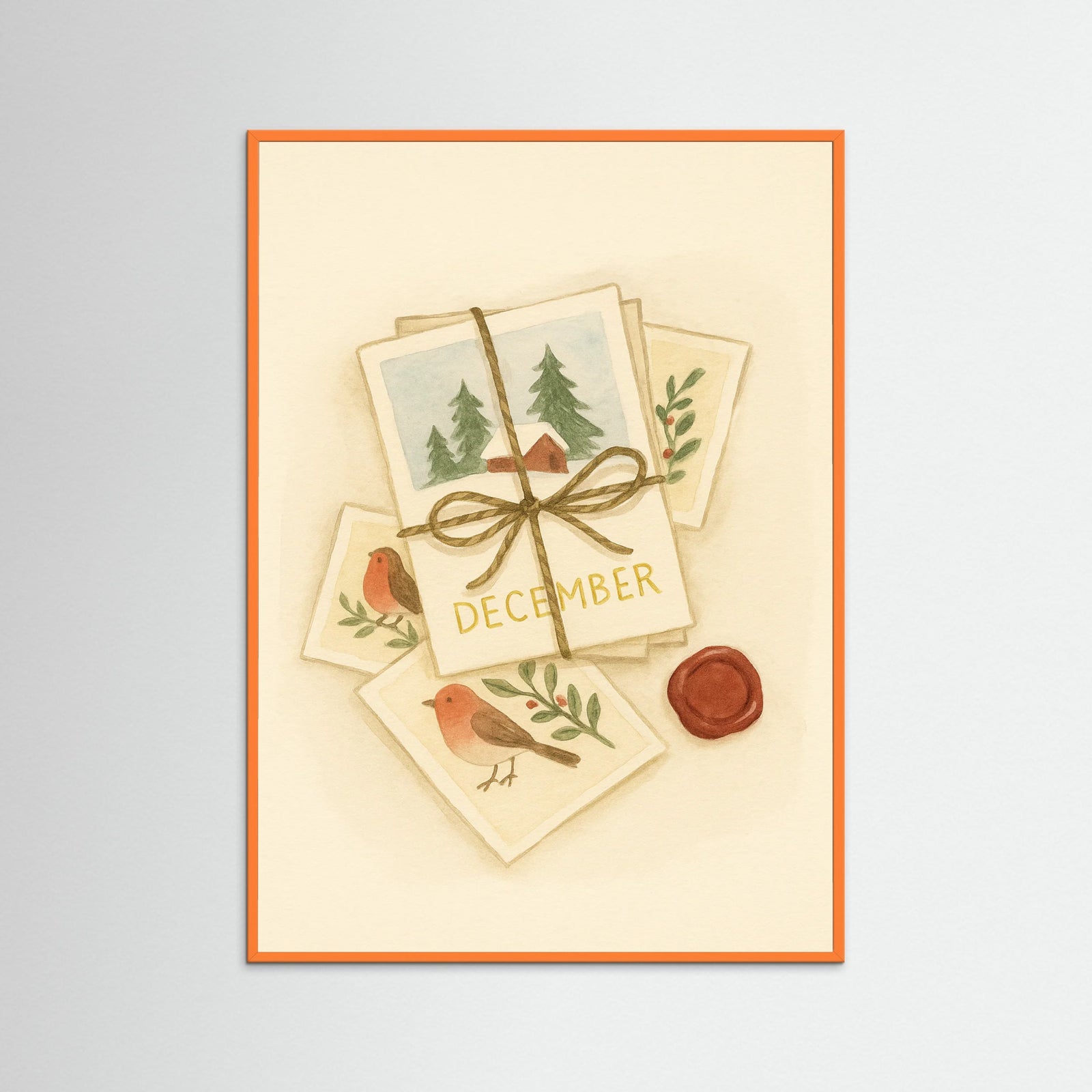 Orange Wood December Postcards