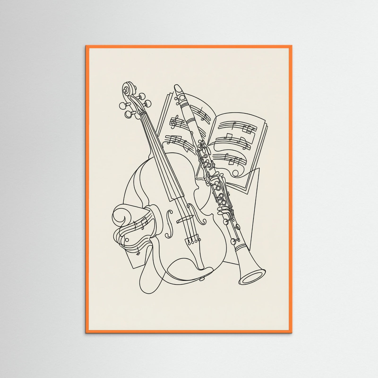 Orange Wood Deconstructed Gaze