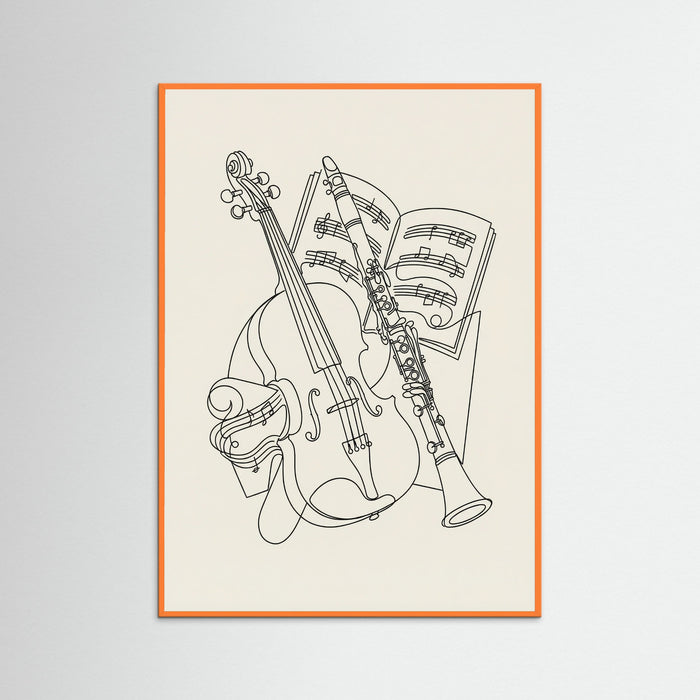 Orange Wood Deconstructed Gaze