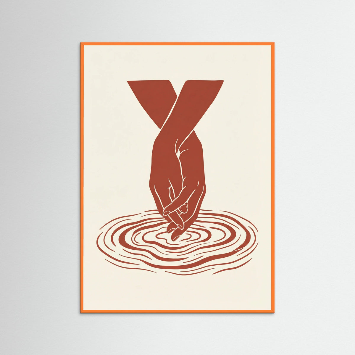Orange Wood Deep Embrace